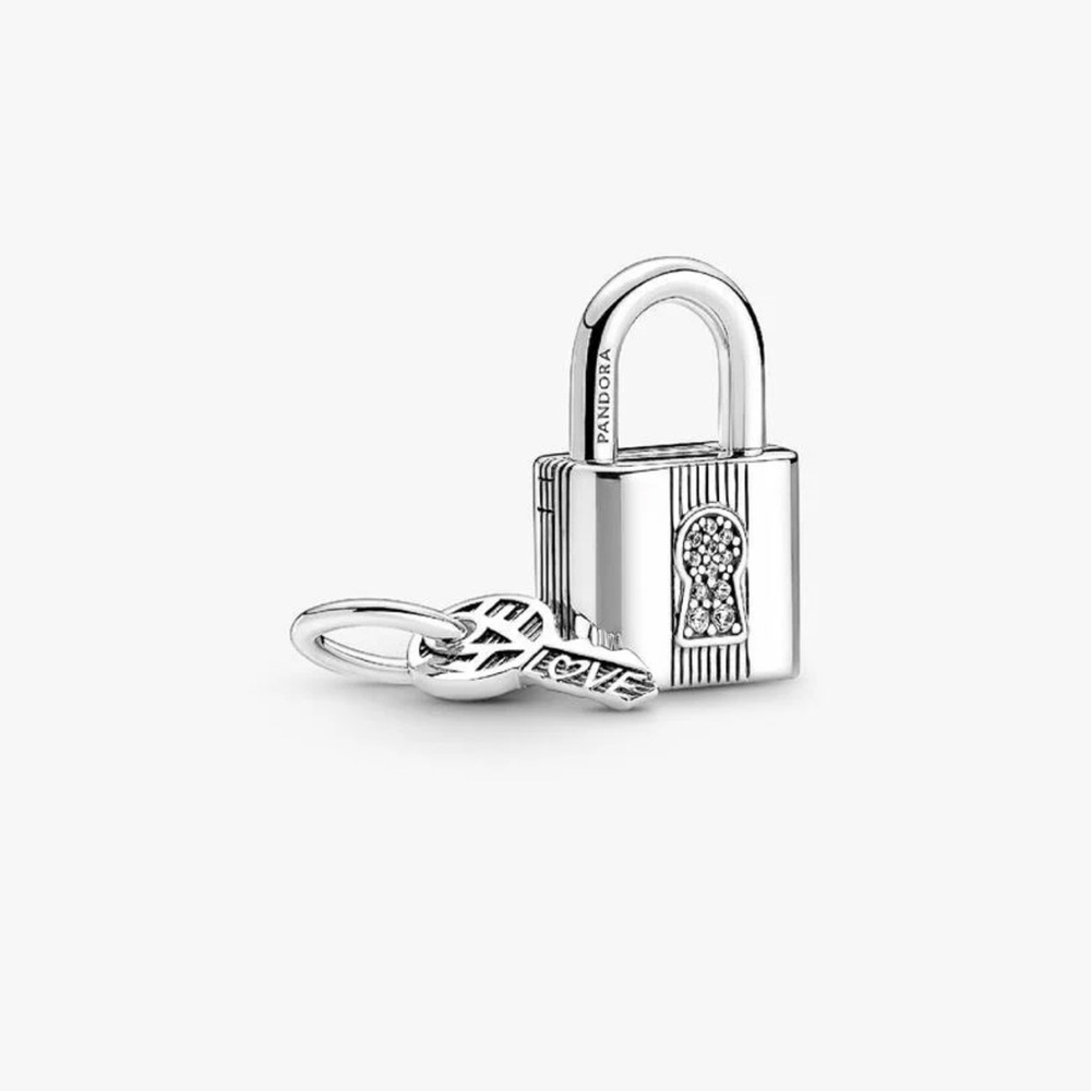 Pandora Silver Padlock and Key Charm
